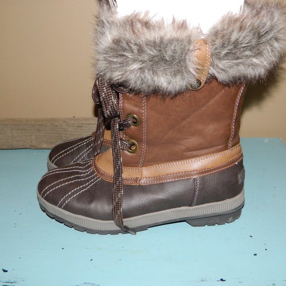 London Fog Milly Duck Boots Size 10 - Picture 2 of 9